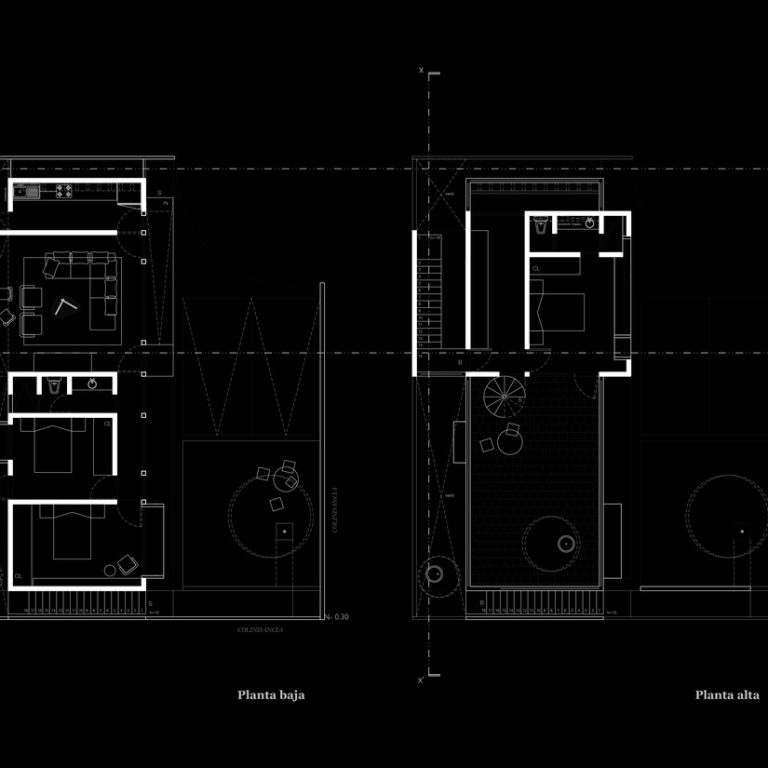 Casa Cañada 4546 en Puebla por Taller - Eduardo Audirac - Plano Arquitectonico - El Arqui MX