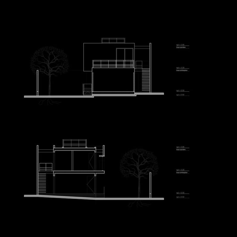 Casa Cañada 4546 en Puebla por Taller - Eduardo Audirac - Plano Arquitectonico - El Arqui MX