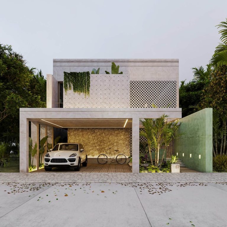 Casa Canamayté en Yucatán por KAMA Taller de Arquitectura - Render de Arquitectura - El Arqui MX