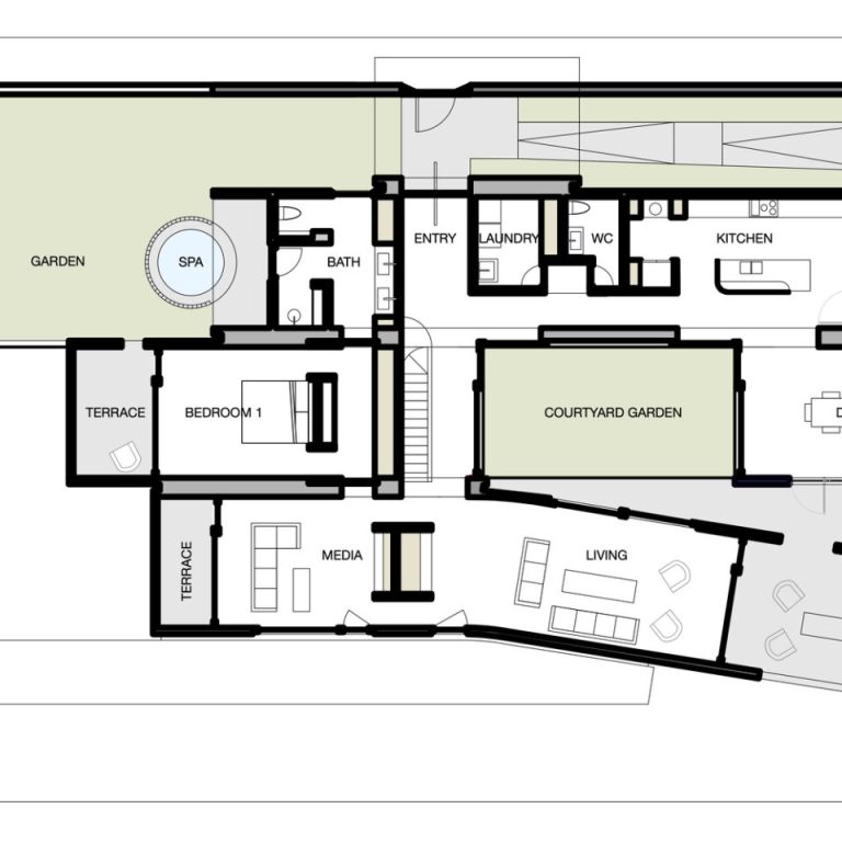Planos Arquitectonicos. Planimetria. Planos de Casa Cielo: Interpretación contemporánea de la arquitectura oaxaqueña por NV/design architecture