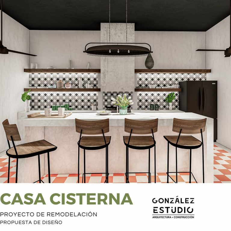 Casa Cisterna en Yucatán por González Estudio -Render Arquitectónico - El Arqui MX