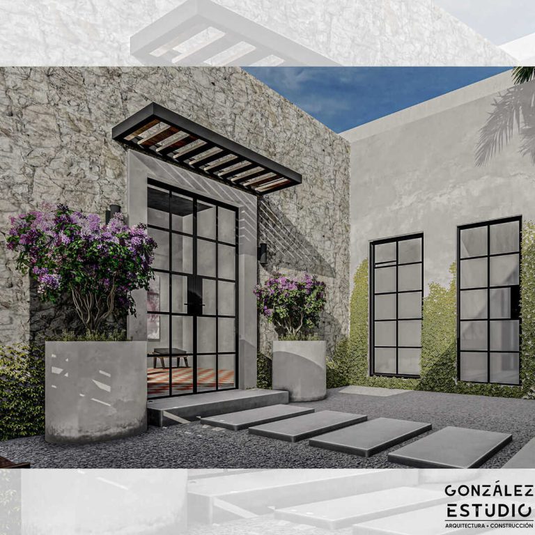 Casa Cisterna en Yucatán por González Estudio -Render Arquitectónico - El Arqui MX