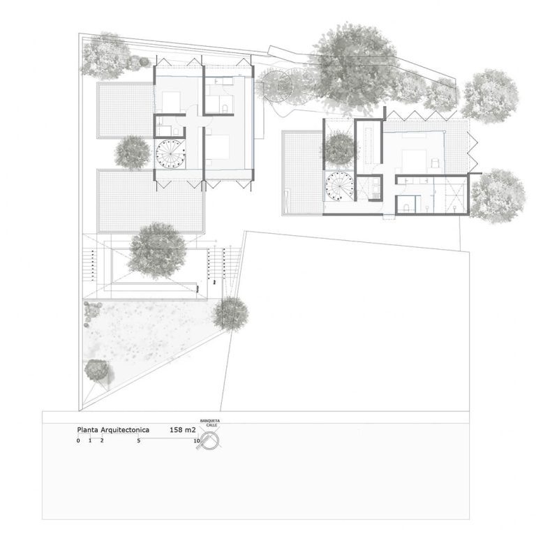 Planos de Casa Colibrí en Guanajuato por Arq. Arturo Ortiz