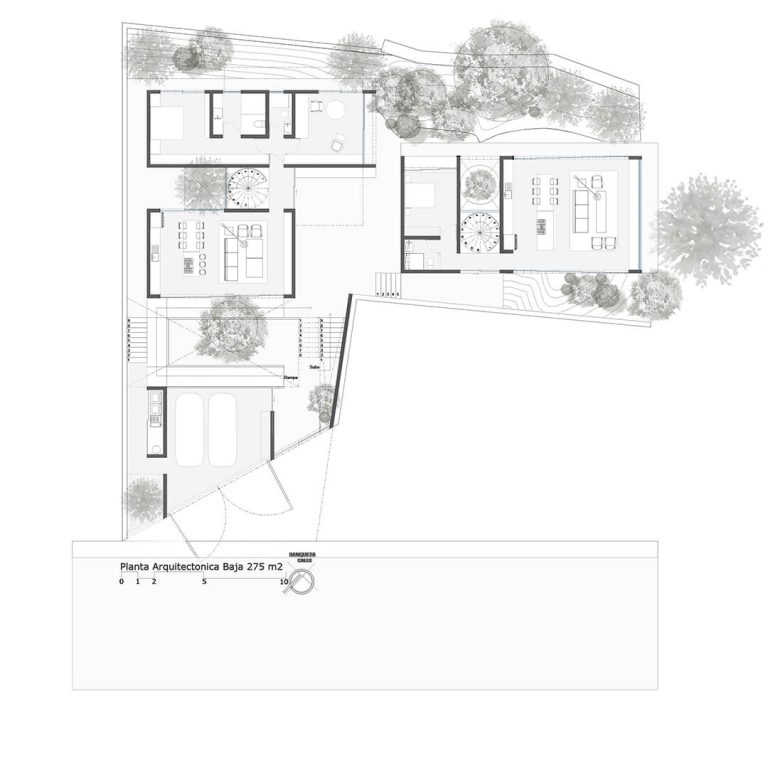 Planos de Casa Colibrí en Guanajuato por Arq. Arturo Ortiz