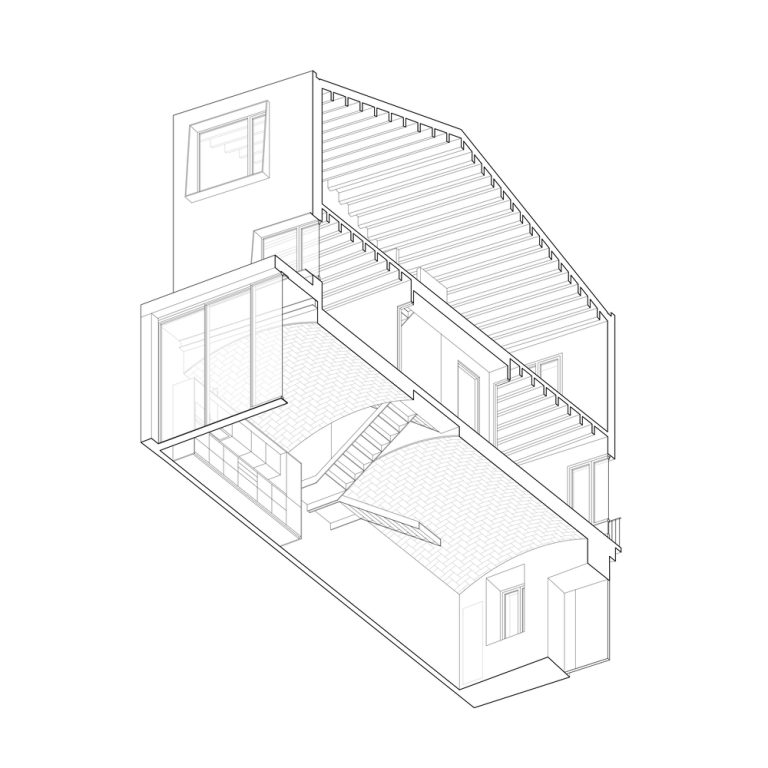 Casa Convent en España por Pineda Monedero - Plano arquitectonico