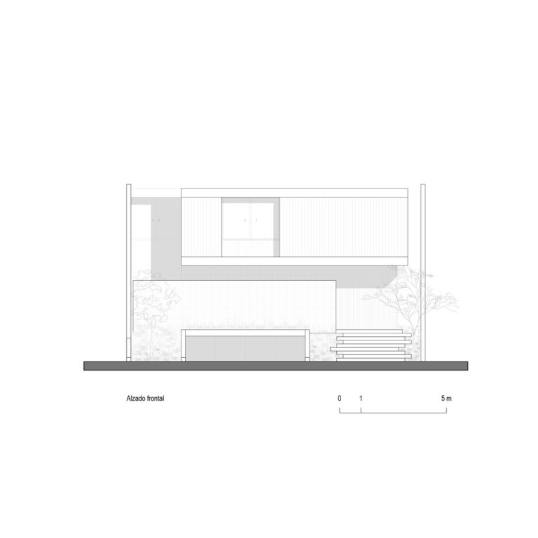 Planos Arquitectónicos de Casa DLCA por 0studio Arquitectura: Integración Paisajística y Diseño