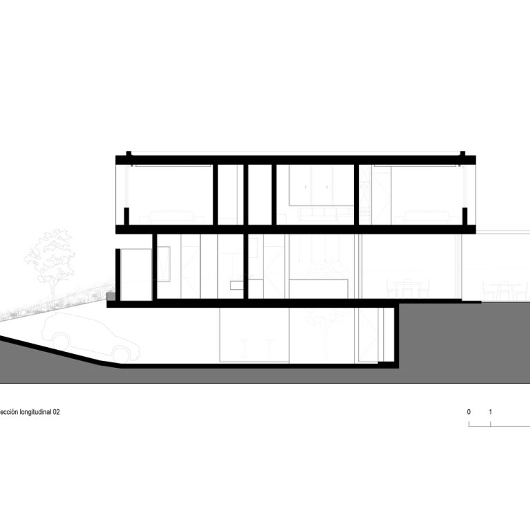 Planos Arquitectónicos de Casa DLCA por 0studio Arquitectura: Integración Paisajística y Diseño