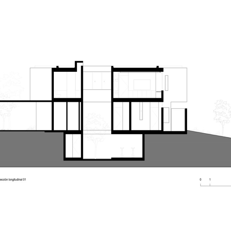 Planos Arquitectónicos de Casa DLCA por 0studio Arquitectura: Integración Paisajística y Diseño