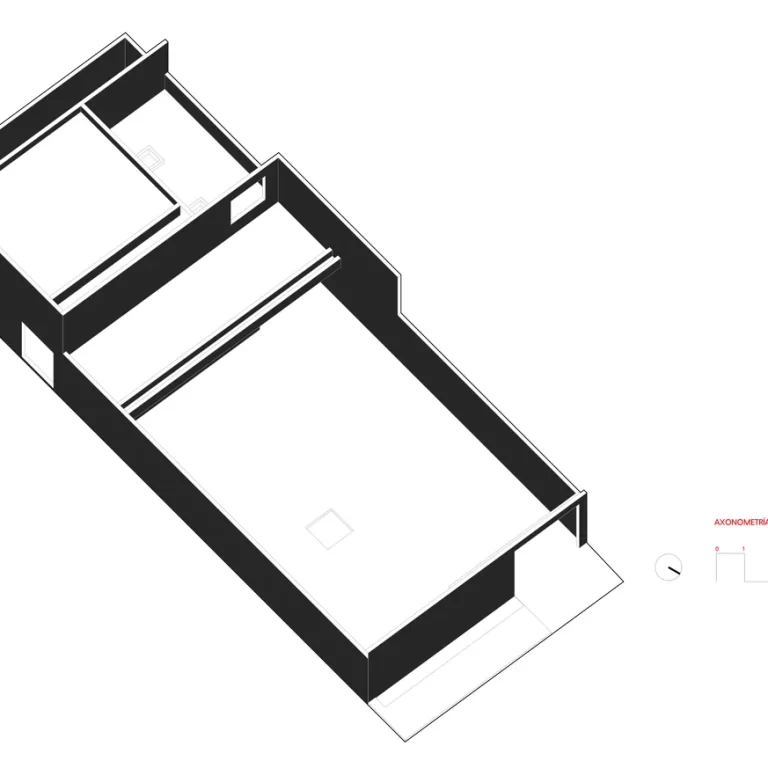 Casa Espacio Anexo en Nuevo León por Erick Guajardo Estudio Arquitectura - Plano Arquitectónico - El Arqui MX