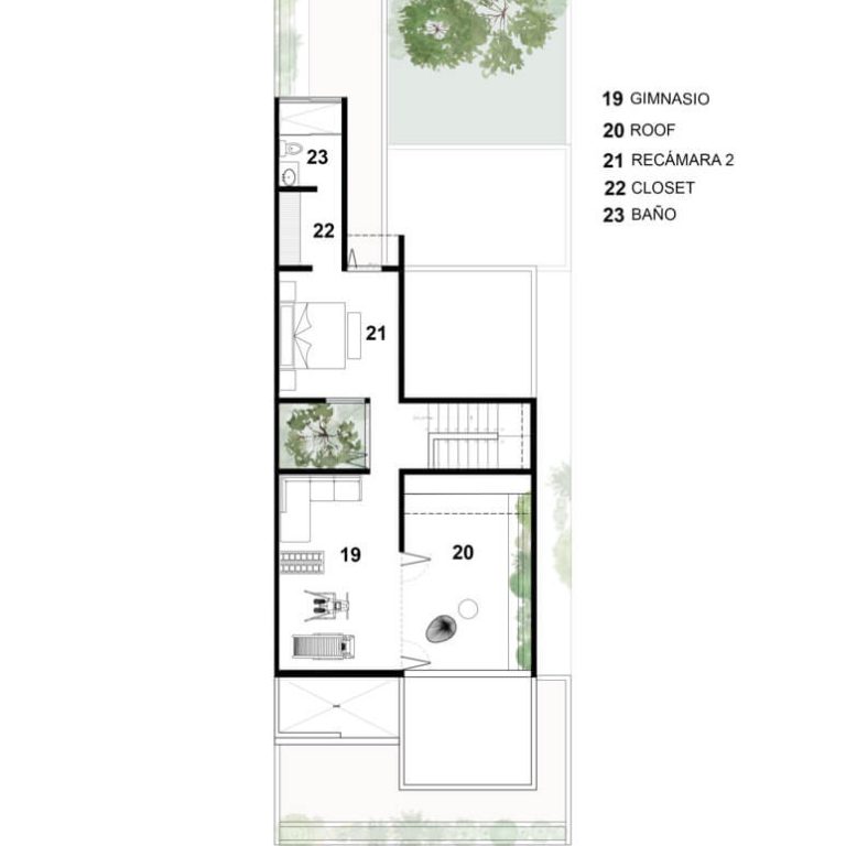 Casa Eterna por TARA Arquitectura - Planta tercer nivel