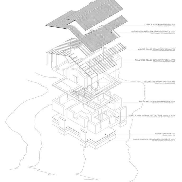 Casa Experimental de Tapial en Bolivia