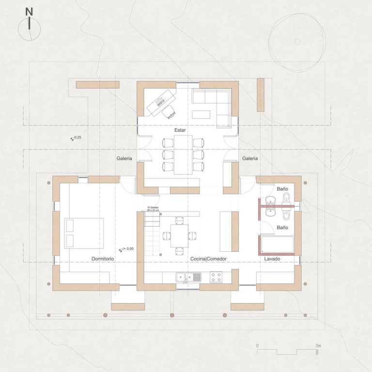 Casa Experimental de Tapial en Bolivia
