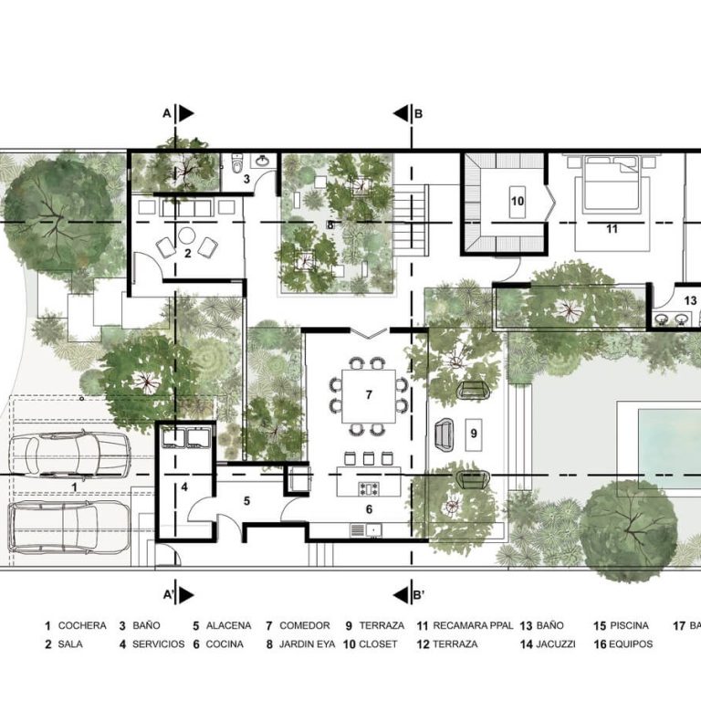 Planos de Casa Eya en Mérida: Arquitectura Sensorial y Ancestral | TARA Arquitectura