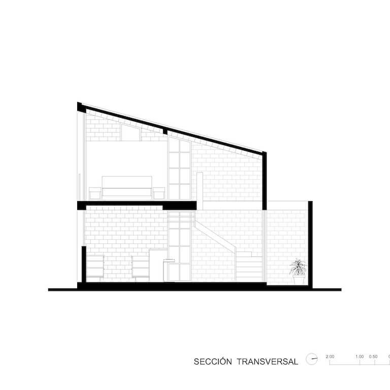 Planos Arquitectonicos. Planos de Casa F36: Vivienda residencial de ladrillo en San Pedro Cholula | Estudio Tecalli