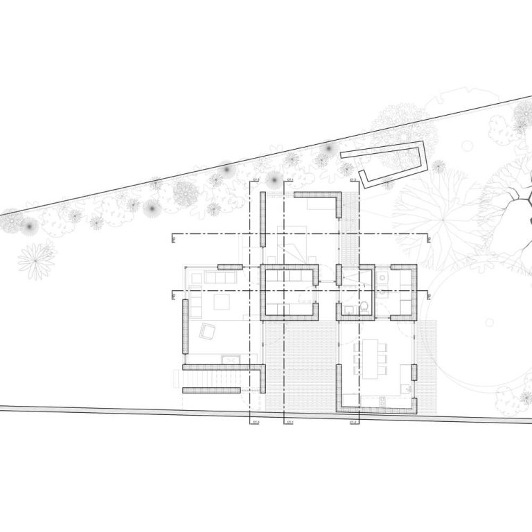 Planos de Casa Finlandia por Escobedo Soliz Studio: Diseño Contemplativo de Ladrillo en San Pedro de los Pozos