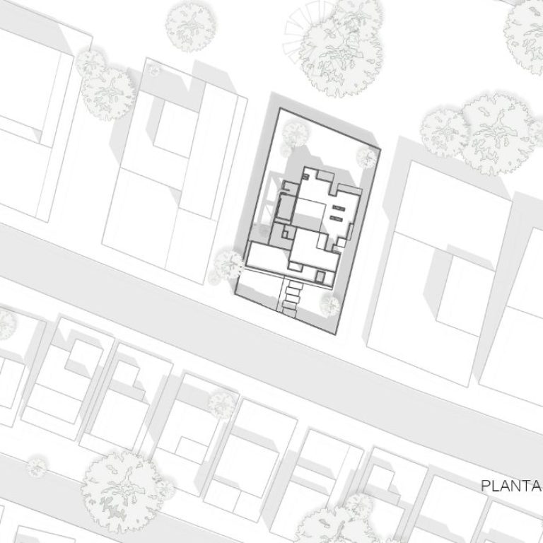Planos de Casa GL en Ciudad Juárez: Plantas, Fachadas y Cortes. Minimalismo y Elegancia por VMV Arquitectos