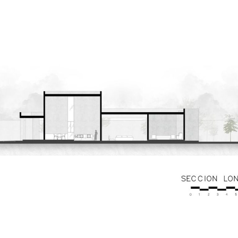Planos de Casa GL en Ciudad Juárez: Plantas, Fachadas y Cortes. Minimalismo y Elegancia por VMV Arquitectos