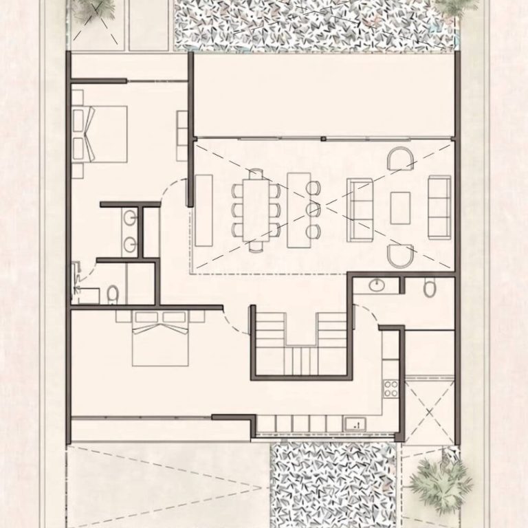 Planimetría. Planos de Casa GT en Jalisco por VMV ARQUITECTOS