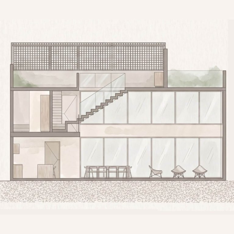 Planimetría. Planos de Casa GT en Jalisco por VMV ARQUITECTOS