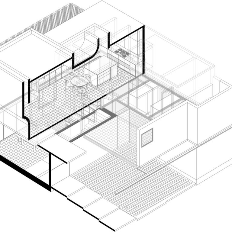 Planos Arquitectonicos. Planimetria. Planos de casa. Planos de Casa Gardenias: Reconfiguración Arquitectónica en Naucalpan / Vrtical