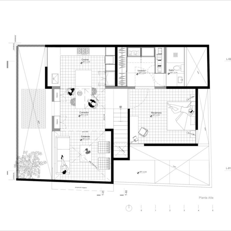Planos Arquitectonicos. Planimetria. Planos de casa. Planos de Casa Gardenias: Reconfiguración Arquitectónica en Naucalpan / Vrtical