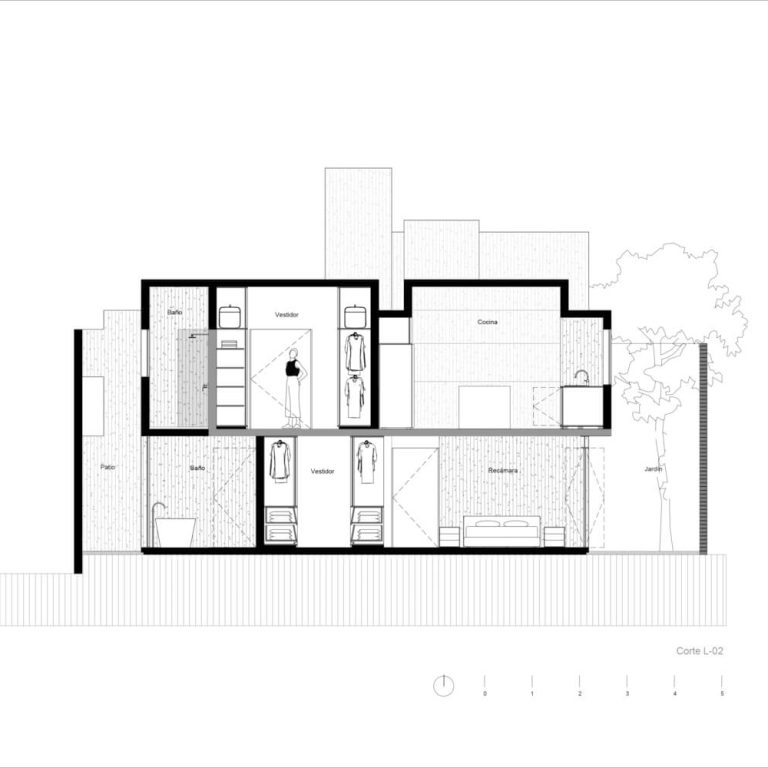 Planos Arquitectonicos. Planimetria. Planos de casa. Planos de Casa Gardenias: Reconfiguración Arquitectónica en Naucalpan / Vrtical