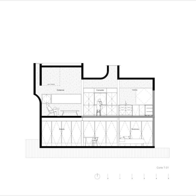 Planos Arquitectonicos. Planimetria. Planos de casa. Planos de Casa Gardenias: Reconfiguración Arquitectónica en Naucalpan / Vrtical
