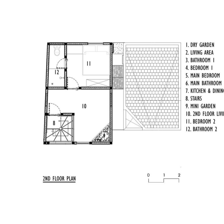 Planos de Casa Gemela en indonesia: Arquitectura y Diseño en Espacio Reducido de 73 m2