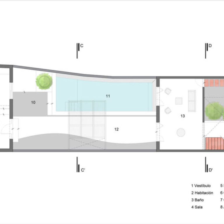 Planos de Casa Golondrinna: Rehabilitación de 246 m² en Mérida