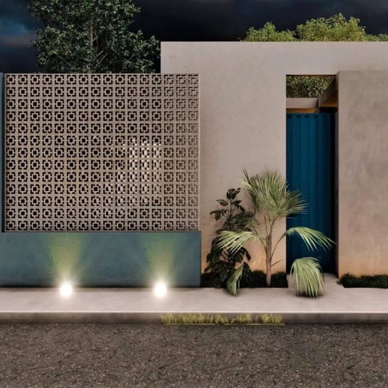 Casa Hogar Azul en Yucatán por V+A Arquitectura - Render Arquitectónico - El Arqui MX