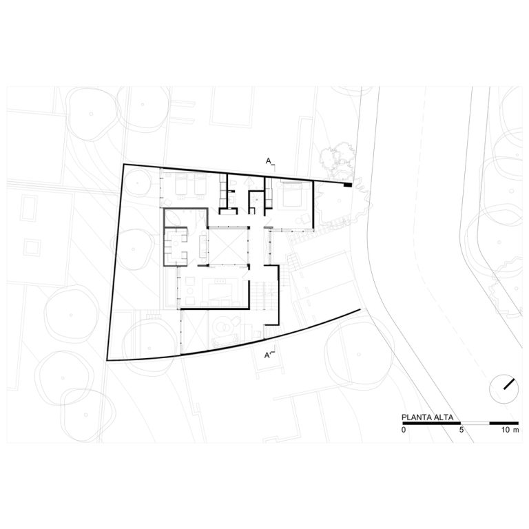 Planos Arquitectónicos. Planimetría. Planos de Casa Juriquilla: Arquitectura contemporánea y sostenibilidad por Estudio Mero