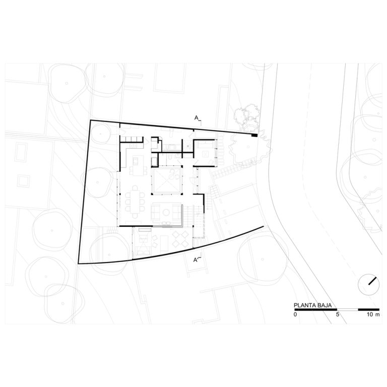 Planos Arquitectónicos. Planimetría. Planos de Casa Juriquilla: Arquitectura contemporánea y sostenibilidad por Estudio Mero