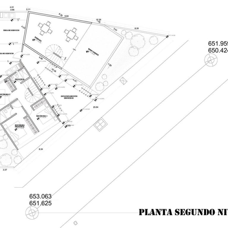 Casa LV1 en Chiapas por T+E Arquitectos - Plano Arquitectonico