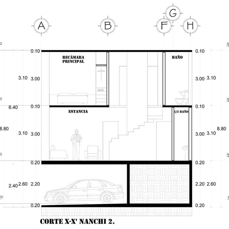 Casa LV1 en Chiapas por T+E Arquitectos - Plano Arquitectonico