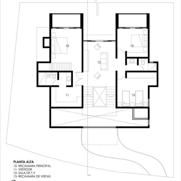 Planos de Casa La Sierra: Arquitectura de Tierra en Bosque de Niebla