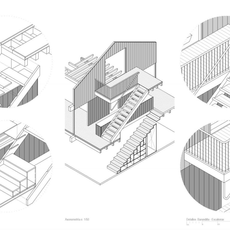 Casa Laxe en España por trespes.arquitectos - Plano arquitectonico