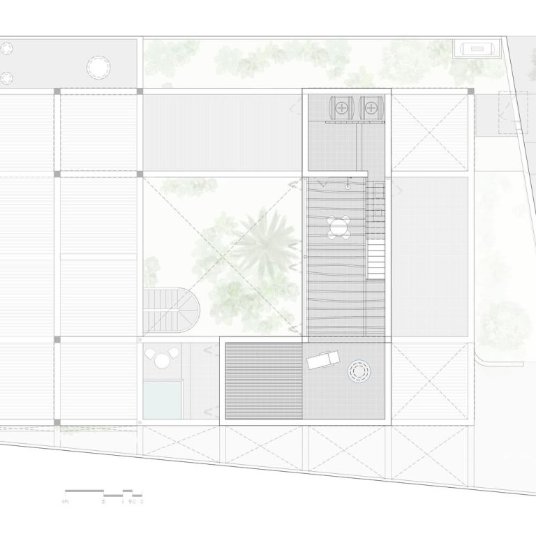 Planos de Casa Liquen por Fino Lozano + Pragma Estudio
