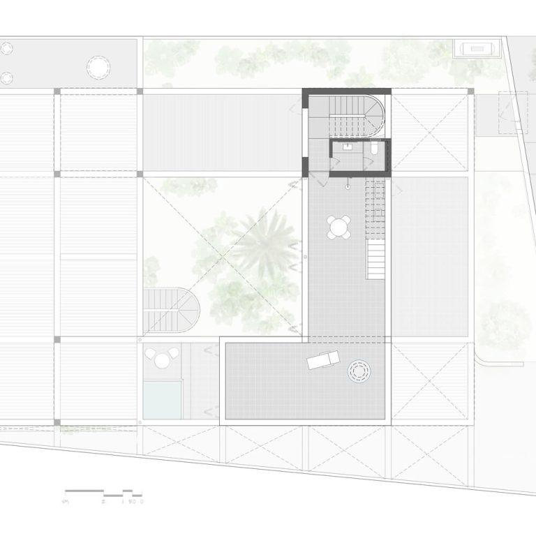 Planos de Casa Liquen por Fino Lozano + Pragma Estudio