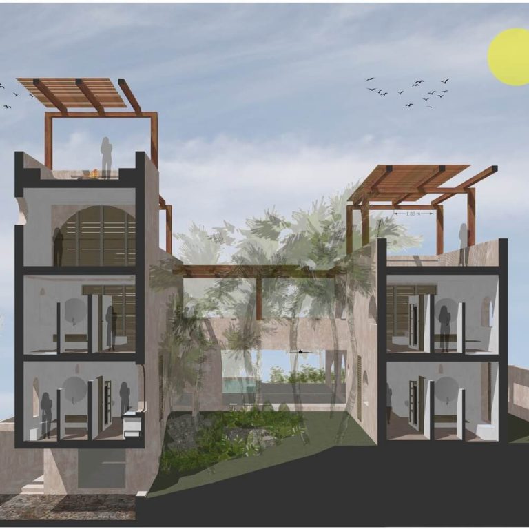 Planos de Casa Liquen por Fino Lozano + Pragma Estudio