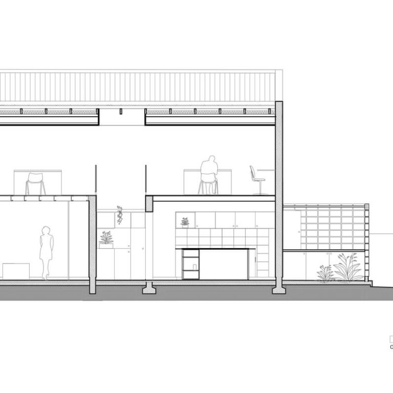 Planta Arquitectónica. Sección, corte