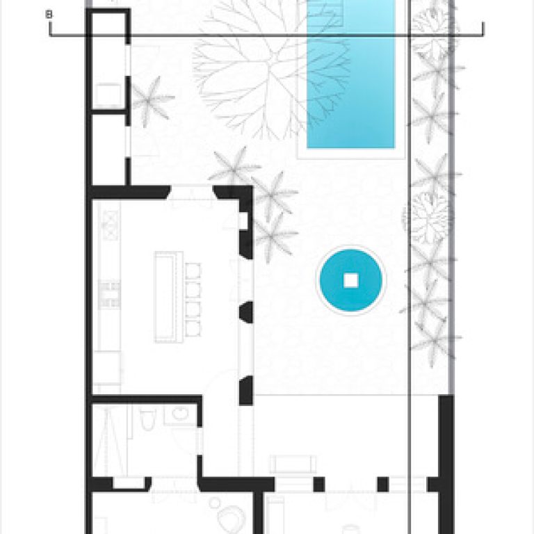 Casa Maca en Yuctám por Workshop Diseño y Construcción - Plano arquitectonico - Planta baja