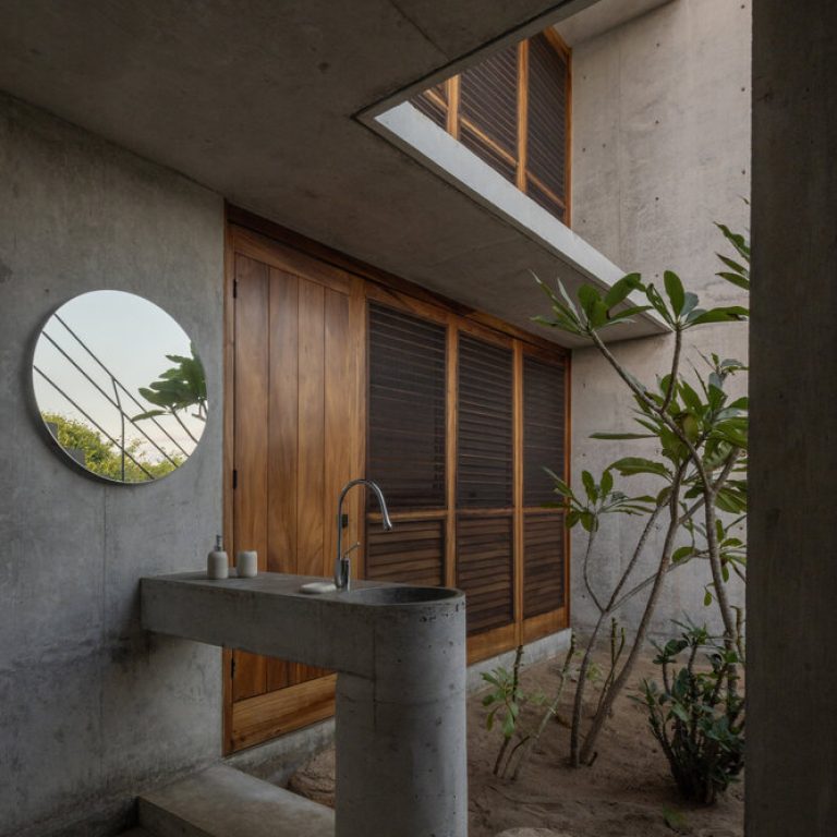 Detalle arquitectónico de Casa Macahuite por Studio Font