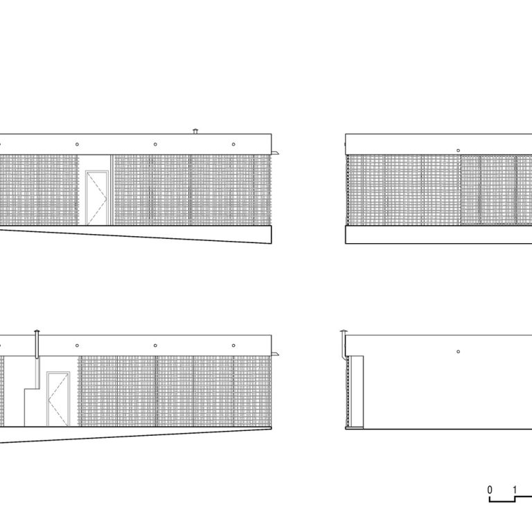 Casa Marina de Montaña en Brasil por Vazio S-A - Plano Arquitectonico