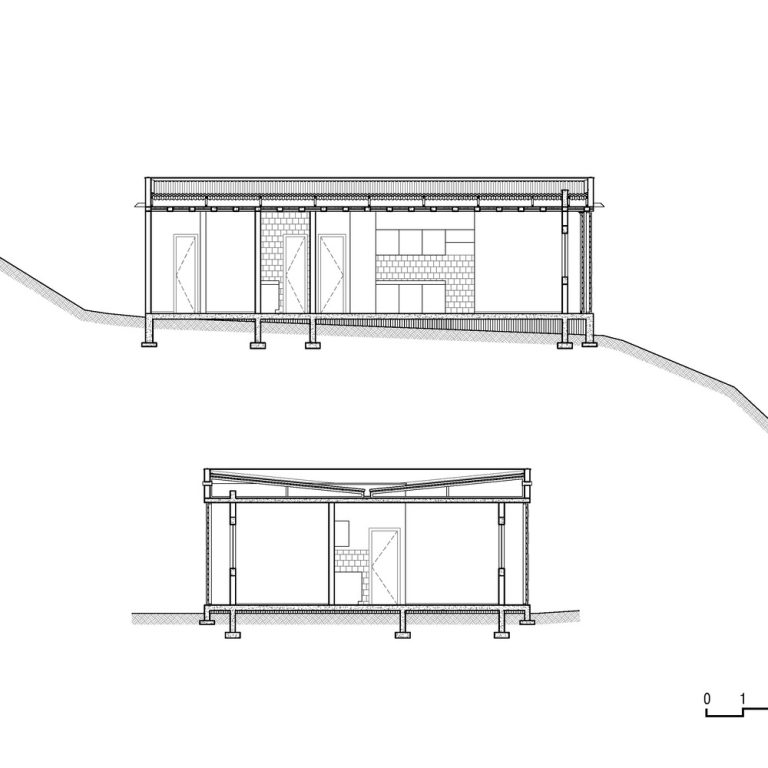 Casa Marina de Montaña en Brasil por Vazio S-A - Plano Arquitectonico