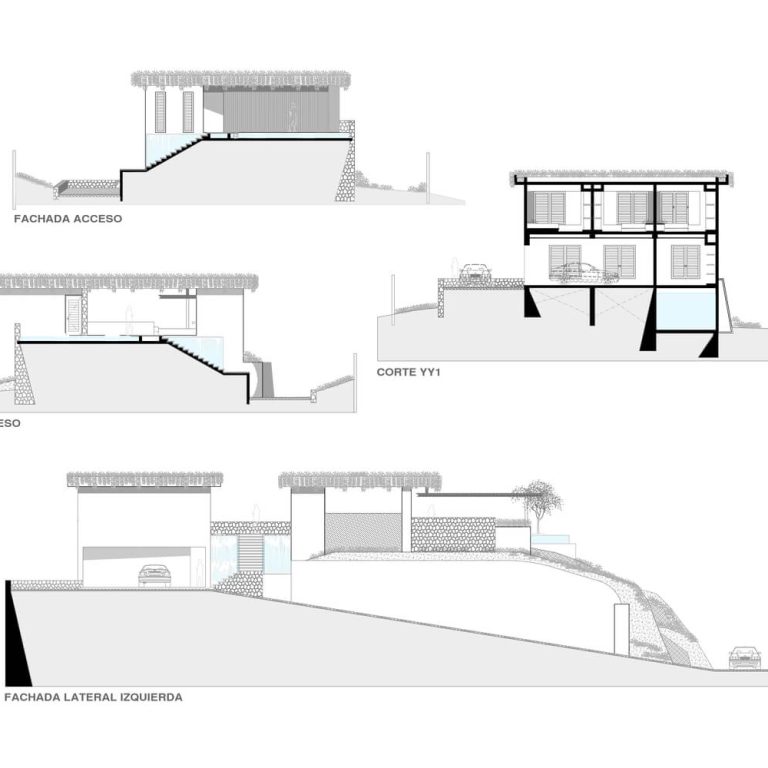 Casa Mateo en Guerrero por Zozaya Arquitectos - Plano Arquitectonico