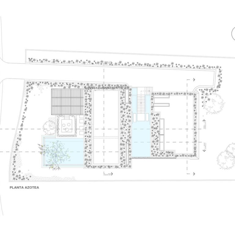 Casa Mateo en Guerrero por Zozaya Arquitectos - Plano Arquitectonico