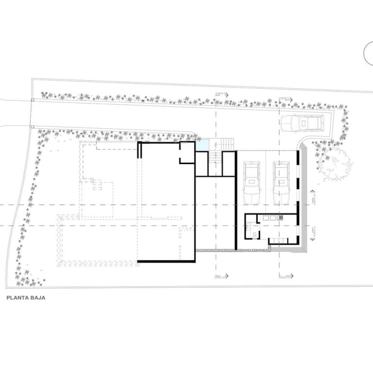 Casa Mateo en Guerrero por Zozaya Arquitectos - Plano Arquitectonico