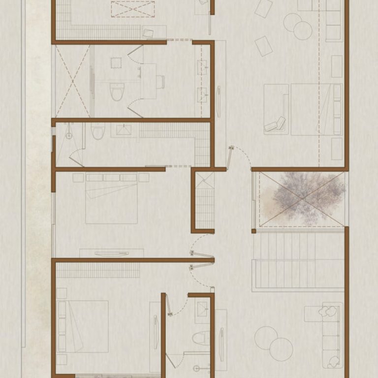 Planos Arquitectónicos. Planimetría. Planos de Casa Meyra: Una exploración de la contención en Colima por Di Frenna Arquitectos