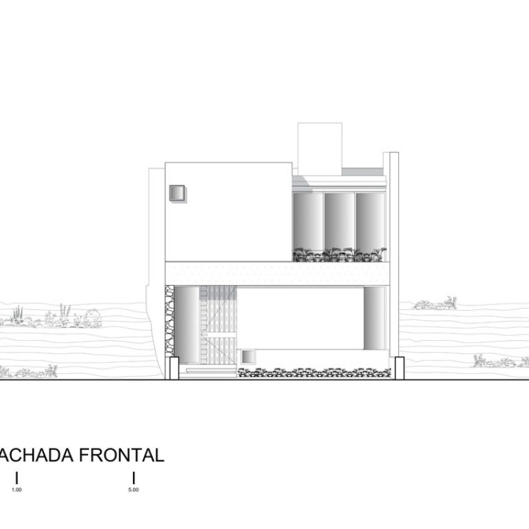Casa Monolito en Michoacán por Infante Arquitectos - Plano Arquitectónico - El Arqui MX