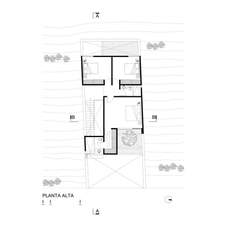 Casa Monolito en Michoacán por Infante Arquitectos - Plano Arquitectónico - El Arqui MX